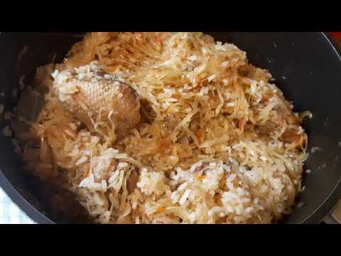 Видео: Утка с квашеной капустой и рисом/Вкусно и просто!!!