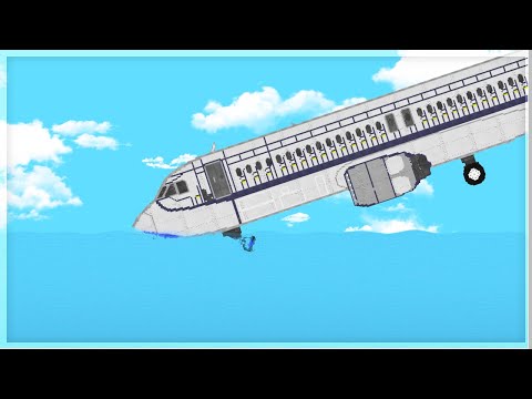 Видео: САМОЛЁТ СОВЕРШИЛ ЭКСТРЕННУЮ ПОСАДКУ НА ВОДУ! ЧТО БУДЕТ FLOATING SANDBOX