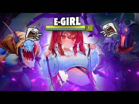 Видео: E-GIRL и ZXC тренер ТЕРПИТ ГУЛЕЙ доте 2