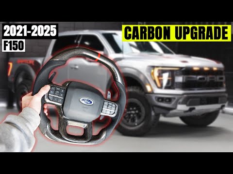 Видео: Установка рулевого колеса из углеродного волокна от Amazon | Ford Raptor 21-25