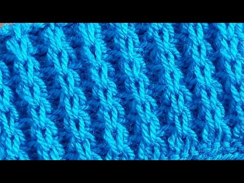 Видео: Интересный 👍 объёмный узор спицами для мужского свитера, пуловера, детской кофточки, туники. 