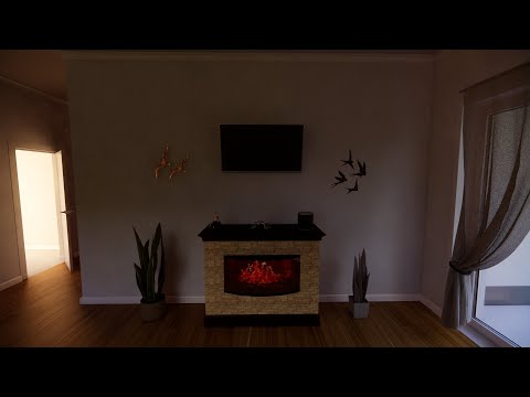 Видео: Sketchup. Создание живого камина. Creating a living fireplace