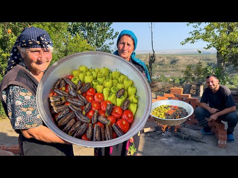 Видео: Деревенская жизнь Азербайджана | Деревенская бабушка готовит необычное блюдо! Сельский образ жизни