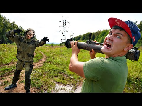 Видео: Что будет, если выстрелить в зомби из базуки?