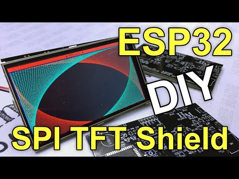 Видео: 8/16 bit to SPI. ESP32 TFT шилд. PCBWAY.COM