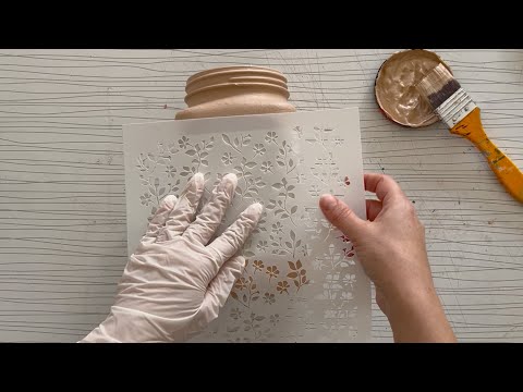 Видео: DIY 💖 Стильный дизайн вазы из старой стеклянной банки | Поделки из стеклянной банки | Домашний декор