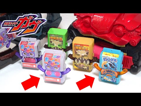 Видео: Рыболовные мармеладки Gochizo и разноцветные Chara Paki Gochizo! Камен Райдер Гавв