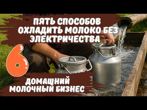 Видео: 5 способов охладить молоко без электричества. Домашний молочный бизнес ч.6  #переработкамолока