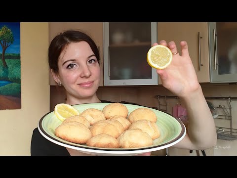 Видео: Постное печенье. Лимонное печенье из манки, рецепт.