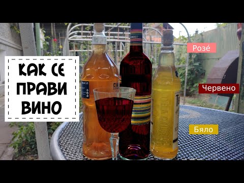 Видео: Как се правят червено и бяло вино