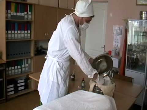 Видео: накривання стерильного столу