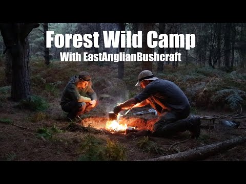 Видео: Лагерь в лесу от EastAnglianBushcraft. Брезент и палаточный лагерь. Костер и картофельное пюре.