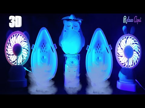 Видео: ASMR: тройной 3D-аэрозоль и потрясающие вентиляторы. Лучший белый шум для сна и отдыха 💤