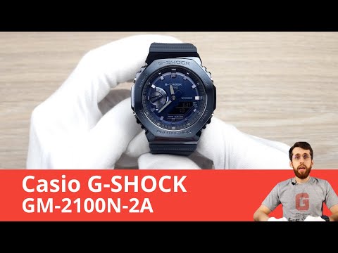 Видео: Стальной Синий Октагон / Casio G-SHOCK GM-2100N-2A