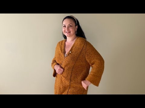 Видео: ТВИДОВЫЙ КАРДИГАН. ГОТОВАЯ РАБОТА