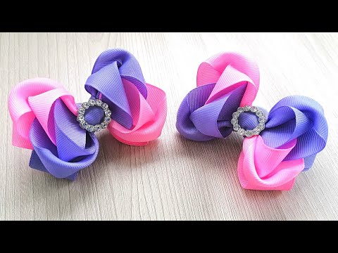 Видео: Шикарные бантики канзаши