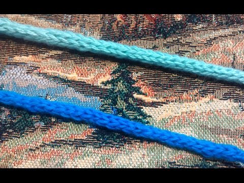 Видео: Шнур круглый, вяжем крючком. Сord crochet.