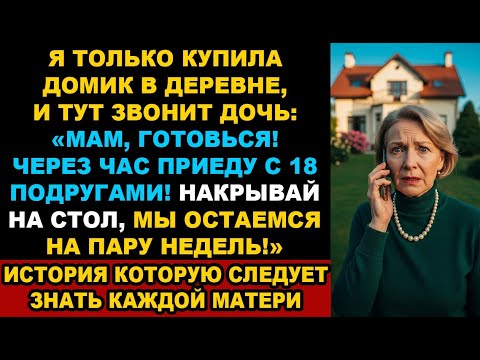 Видео: Дочь везёт ко мне 18 друзей: «Мам, готовься, мы едем на пару недель!» Жизненная история. Рассказ