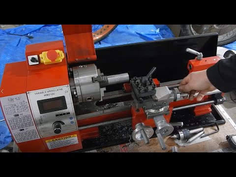Видео: Мини токарный станок WM210V. Распаковка, обзор, тест.