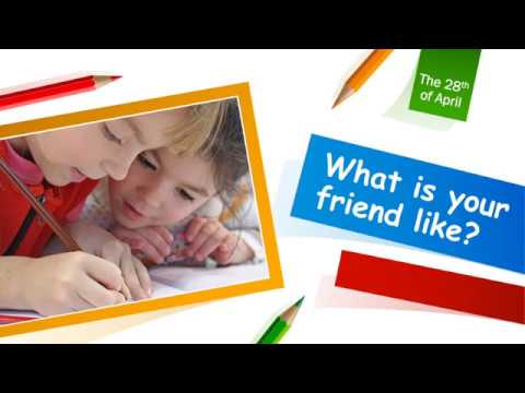 Видео: Урок английского языка в 3 классе. My best friends
