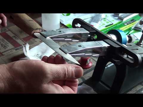 Видео: Венёвские эльборы на связке MS-1 заточка ножа сталь MagnaCut.