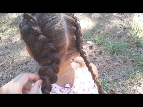 Видео: Голландская коса (Французская обратная) + Объемная