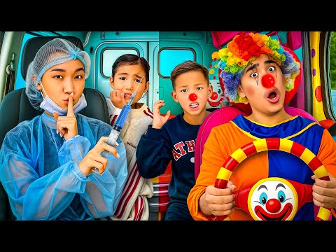 Видео: Клоун таксист және доктор😱🤡💉(аликош пен козайымды ұрлап кетті😱😭)