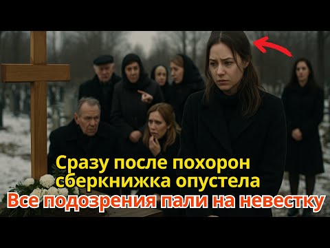 Видео: Сразу после похорон сберкнижка опустела, все подозрения пали на невестку, но…