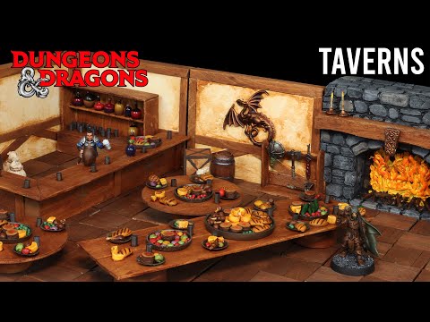 Видео: Таверны и миниатюрная еда! Самодельное создание предметов для Dungeons and Dragons