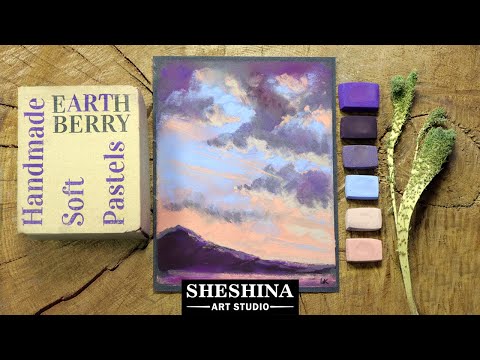 Видео: ТЕСТ Новой Сухой Пастели EARTHBERRY. Рисую закат 6 мелками / Testing New Russian soft pastels.