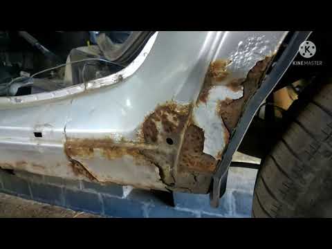 Видео: Сварочный ремонт ВАЗ 2111 (замена наружных и внутренних порогов, усилителей порогов, полов).