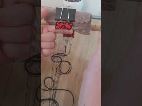 Видео: гердан від А до Я.  частина 4.   звуження на гердані з використанням усіх ниток осови