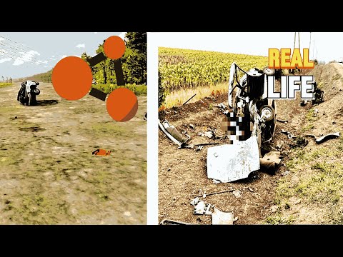 Видео: Аварии на реальных событиях  в beamNG.drive #7