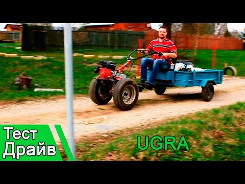Видео: Motoblok Ugra: Тест Драйв