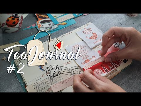 Видео: Чайный арт блокнот #2 - часть 2.  Teajournal