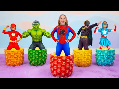 Видео: Настя и ее друзья-супергерои помогают всем и спасают положение.