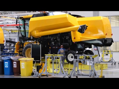 Видео: Экскурсия по заводу по производству комбайнов New Holland Harvester
