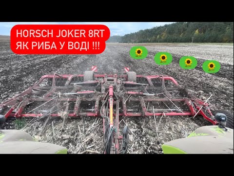 Видео: HORSCH Joker 8RT.  Идеальная работа по подсолнечнику 🌻🌻🌻