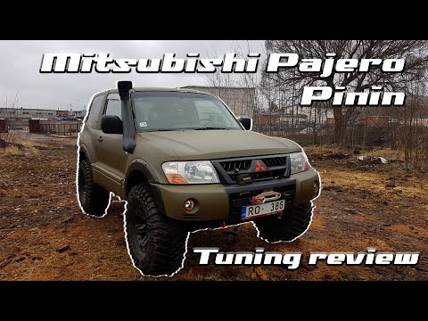 Видео: Mitsubishi Pajero Pinin Off-road tuning review / Офф—роуд тюнинг Mitsubishi Pajero Pinin