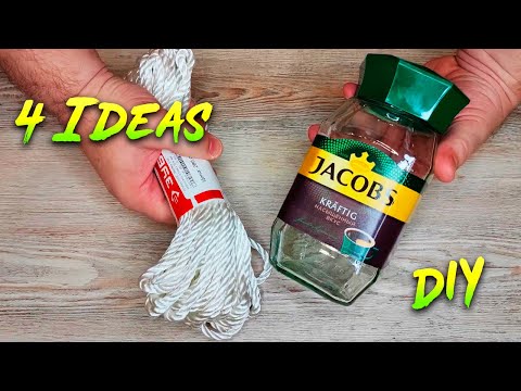Видео: НЕОБЫЧНЫЕ ИДЕИ ИЗ СТЕКЛЯННЫХ БАНОК ОТ КОФЕ💥 ПОТРЯСАЮЩИЕ ФОНАРИ И БАНОЧКА ДЛЯ КОФЕ DIY