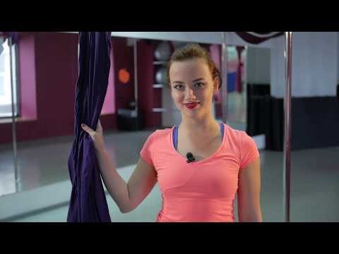 Видео: Учимся делать корзиночку и переворот на полотнах с Яной Оксенюк