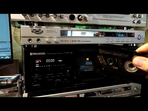 Видео: PIONEER CT-S620 проба записи  10 - 30000гц по  -20db