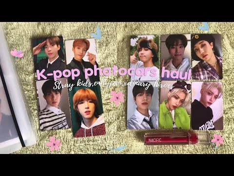 Видео: *:･ﾟРаспаковка фотокарт и обмены Stray kids,Enhypen и тд. | k-pop photocards haul *:･ﾟ