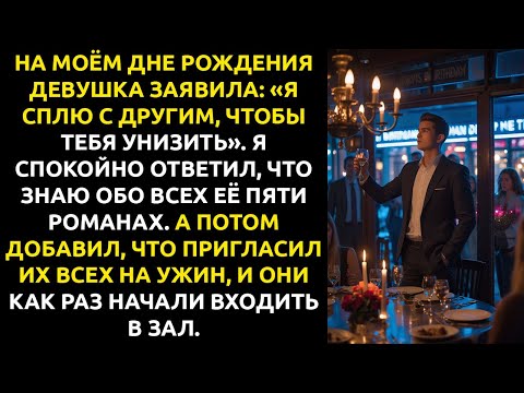 Видео: Девушка УНИЗИЛА меня на дне рождения, объявив ОБ ИЗМЕНЕ. Я в ответ пригласил на ужин её любовников.