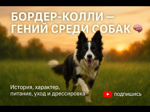 Видео: Бордер-колли — гений среди собак 🧠 История, характер, питание, уход и дрессировка