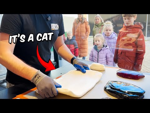 Видео: Мы сделали картинку с котом внутри конфеты... 😲😻