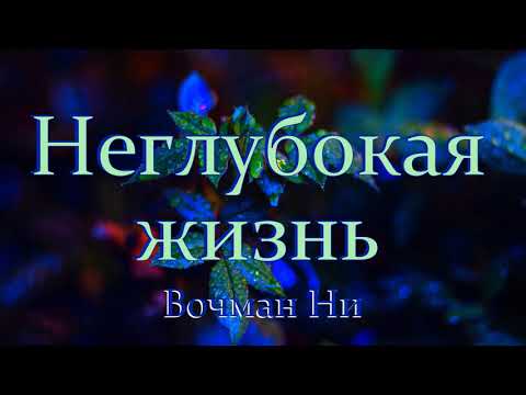 Видео: "Неглубокая жизнь" Вочман Ни
