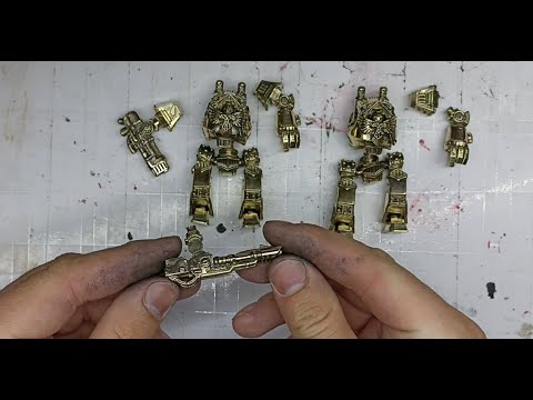 Видео: Warhammer 40000. Делаю Дредноута часть вторая. Литье металла т обработка.