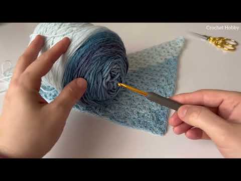 Видео: Очень простые схемы вязания крючком треугольной шали ✅ Вязаный крючком капюшон #вязаниекрючком #у...