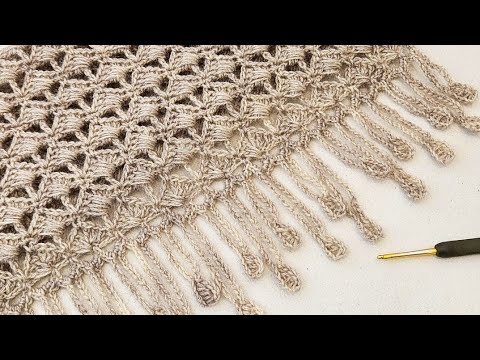 Видео: «Самый популярный узор для вязания крючком шали. Простая инструкция для начинающих»